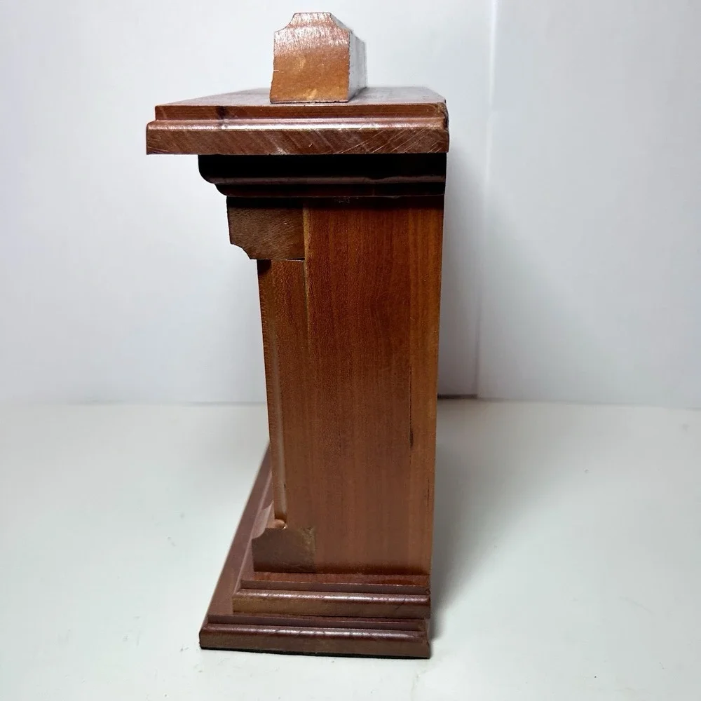 Vintage Mantel Clock From West Virginia Home Support Beam 100 Yr Old